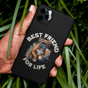 Coque iPhone 15 Pro Max Meilleur Ami Pour La Vie Chien Boxer