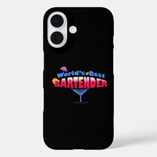 Coque Pour iPhone 16 Meilleur barman du monde