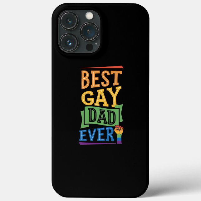 Coques Case-Mate iPhone Meilleur papa gay toujours mignon Gay pride drôle  (Verso)