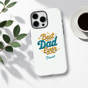 Coques iPhone 16 Pro Max Meilleur papa jamais Fête des pères personnalisé