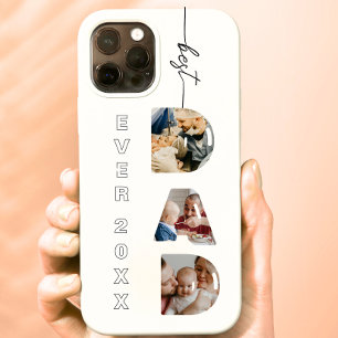 Case-Mate iPhone Case Meilleur papa papa Lettres 3 Photos Collage