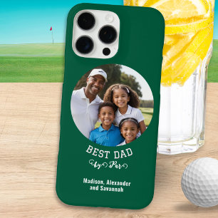 Coques iPhone 16 Pro Max Meilleur Papa Par Green Golf Photo Fête des Pères