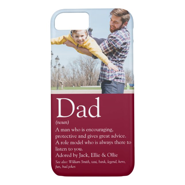 Coques Case-Mate iPhone Meilleure définition de papa au monde amusant phot (Dos)