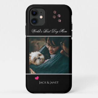 Case-Mate iPhone Case Meilleure maman du monde | Paw chien avec coeur