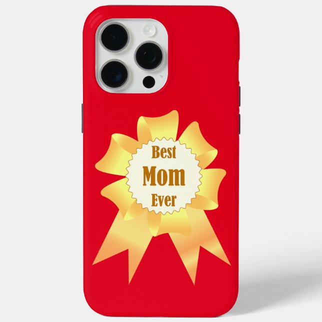Coques Case-Mate iPhone Meilleure maman jamais Golden Lauréat du prix ruba (Verso)