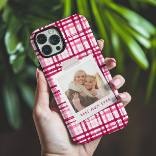 Coques iPhone 16 Pro Max Meilleure maman jamais photo mignonne moderne roug