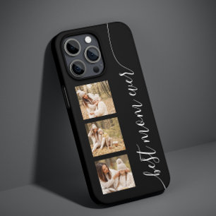 Coque Pour iPhone 14 Meilleure maman Jamais Photo Photo Élégant Script