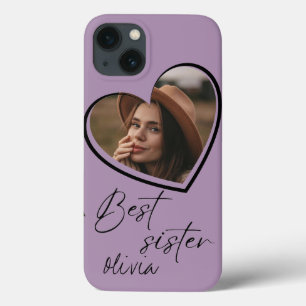 Case-Mate iPhone Case Meilleure Soeur Photo Élégante Moderne Violet