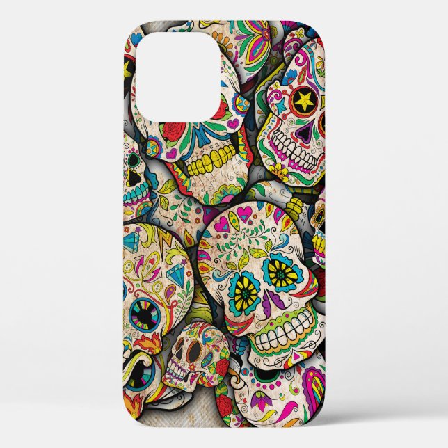 Coques Case-Mate iPhone Meilleure vente Motif crâne sucre (Verso)