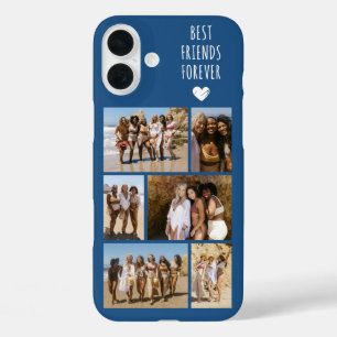 Coques iPhone 16 Plus Meilleures Amies Pour Toujours 6 Photo Bleue