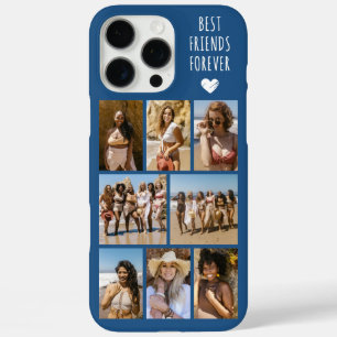 Coques iPhone 16 Pro Max Meilleures Amies Pour Toujours 8 Photo Bleue