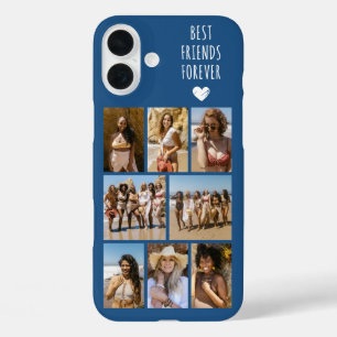 Coques iPhone 16 Plus Meilleures Amies Pour Toujours 8 Photo Bleue