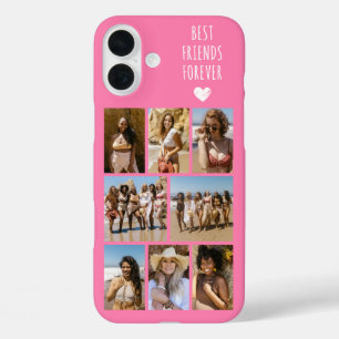 Coques iPhone 16 Plus Meilleures Amies Pour Toujours 8 Photo Rose