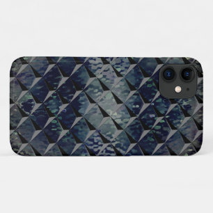 Case-Mate iPhone Case Mélange de carrés 3D avec un "verre fumé" vert fon