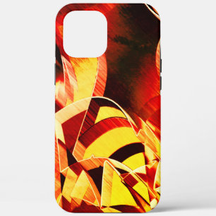 Case-Mate iPhone Case Mélange de jaunissement avec rouge foncé, strémité