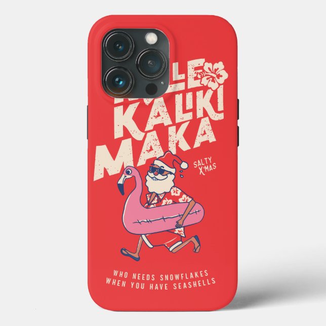Coques Case-Mate iPhone Mele Kalikimaka Père Noël Flamant rose Noël Getawa (Verso)