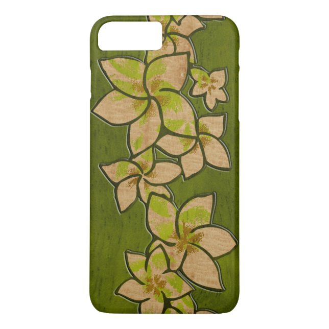 Coques Case-Mate iPhone Melia Hawaii Plumeria Faux Wood (Dos)