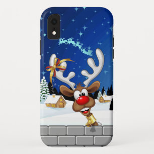 Case-Mate iPhone Case Mème de Noël drôle de renne qui regarde par-dessus