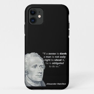 Coque iPhone 11 Meme humide d'Alexander Hamilton - cas de