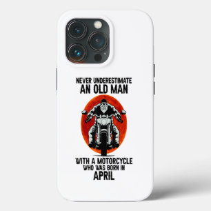 Case-Mate iPhone Case Mens Never Underestimate An Old Man With A Moto