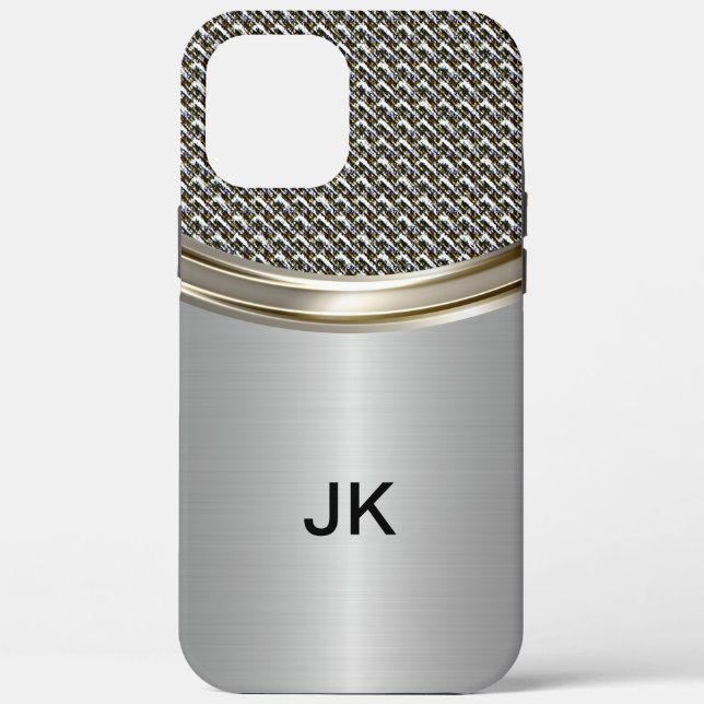 Coques Case-Mate iPhone Mens Professionnel Monogramme Métallure (Verso)