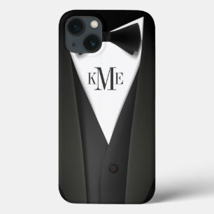 Coques Pour iPhone Mens Tuxedo Suit Motif - Unique Monogramme