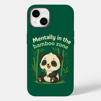 Coque Pour iPhone 14 Mentalement dans la zone de bambou – Cute Panda co