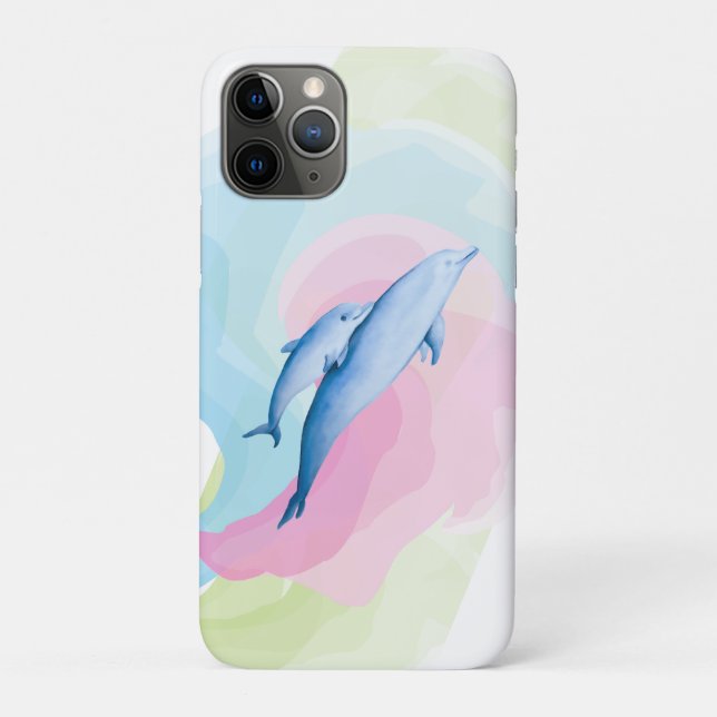 Coques Case-Mate iPhone Mer Extraordinaire avec dauphins (Dos)
