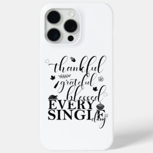 Coque iPhone 15 Pro Max Merci, reconnaissant, béni chaque jour