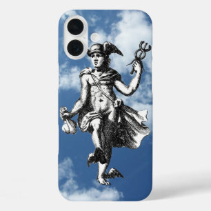 iPhone 16 Plus Case Mercury à ailes dans les nuages
