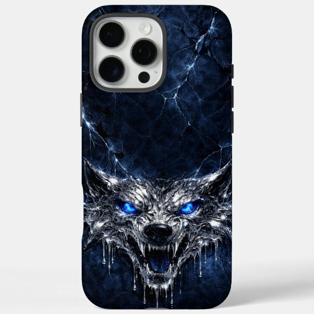 Coques Case-Mate iPhone Mercury Wolf Blue Sapphire Eyes Glacial (Verso)