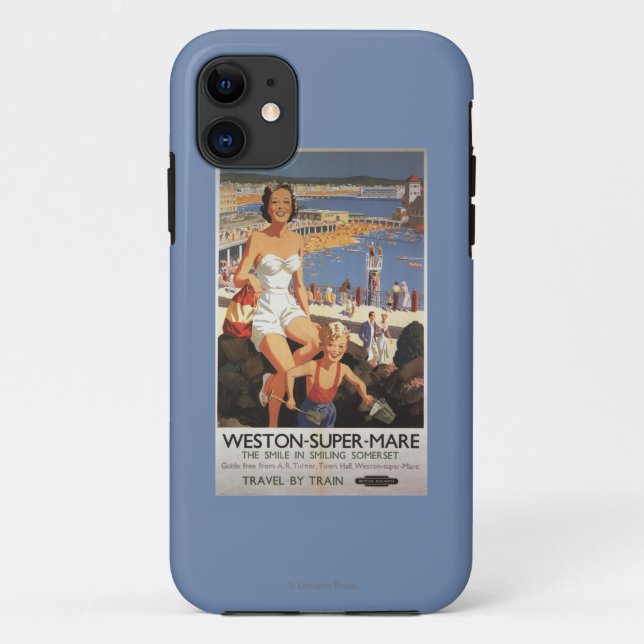 Coques Case-Mate iPhone Mère et fils sur l'affiche de chemin de fer de (Dos)