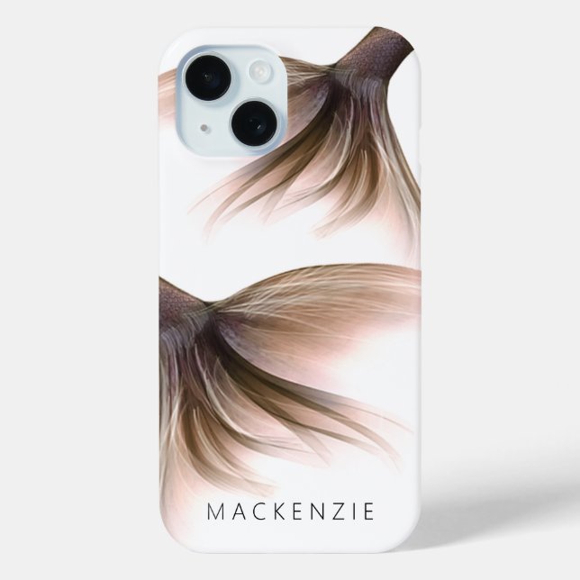 Coques Case-Mate iPhone Mermaid Tail Posh | Dusty Terracotta Peach Custom (Verso)