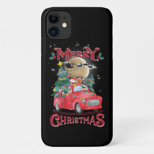 Case-Mate iPhone Case Merry Christmas Vintage Red Santa Truck