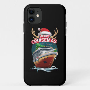 Case-Mate iPhone Case Merry Cruisemas Cruise Ship Famille Noël Drôle