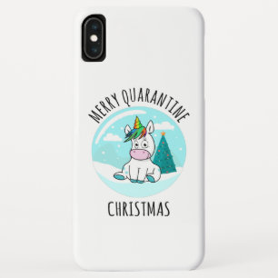 Case-Mate iPhone Case Merry Quarantine Christmas Unicorn