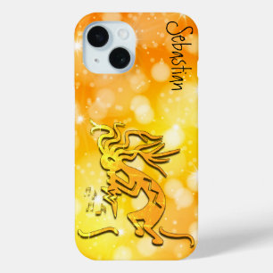 Coque Pour iPhone 15 Merrymaker Kokopelli Notes de Musique Nom Personna