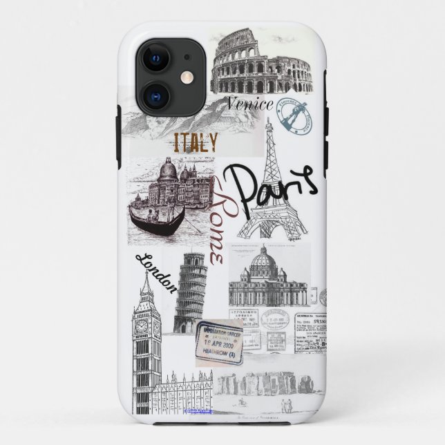 Coques Case-Mate iPhone Merveilles de l'Europe (Dos)