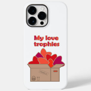 Coque Pour Pour iPhone 14 Pro Max Mes trophées d'amour dans une boîte pleine de coeu