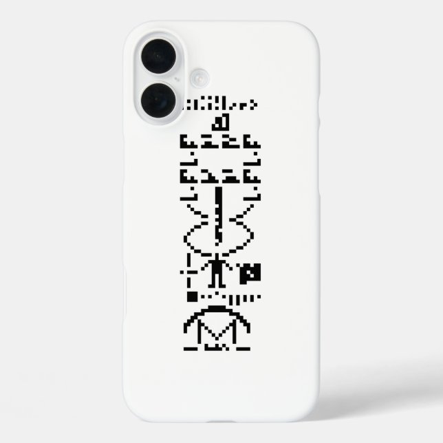 Coques Case-Mate iPhone Message binaire Arecibo 1974 (Verso)