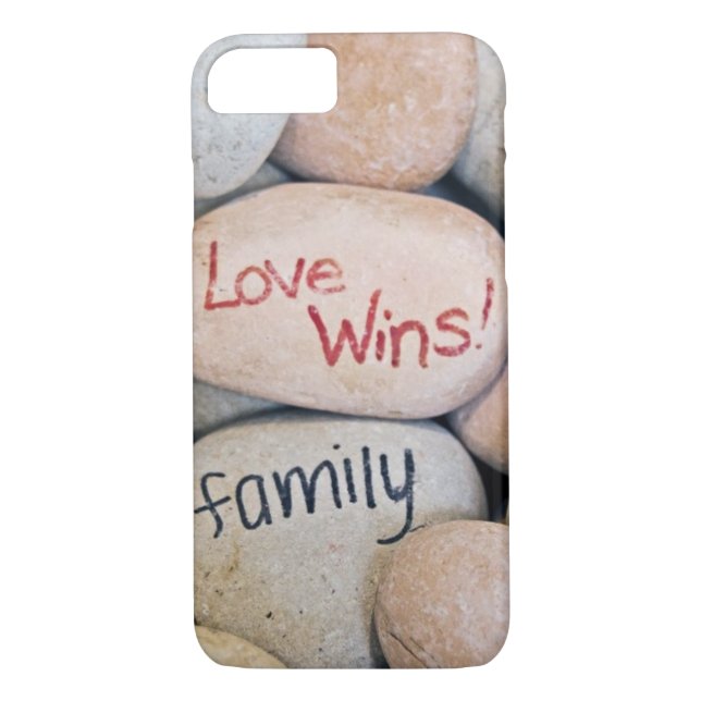 Coques Case-Mate iPhone message inspirant sur les pierres (Dos)
