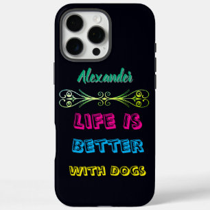 Coques iPhone 16 Pro Max Message vibreux pour les amoureux de les chiens !