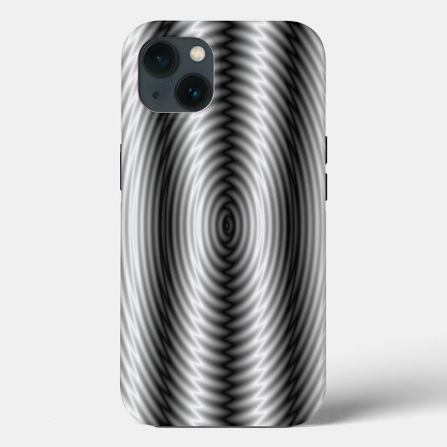 Coques Case-Mate iPhone Métal : Acier Sound Wave Illusion High Res (Verso)