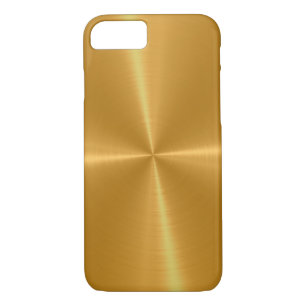 Coques Pour iPhone Métal brillant d'acier inoxydable d'or