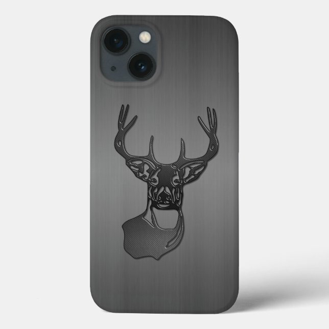Coques Case-Mate iPhone Métal brossé - Queue blanche Buck Deer Coque-Mate  (Verso)