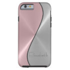 Métal en acier inoxydable argenté et rose