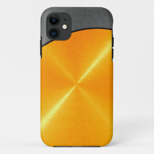 Coque Case-Mate Pour iPhone Métal en acier inoxydable or et noir 2