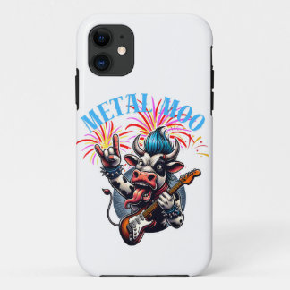 Case-Mate iPhone Case Metal Moo-d – Rockin' Cow with a Guitar