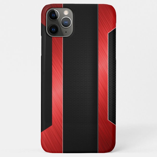 Coques Case-Mate iPhone Métal rouge élégant (Dos)