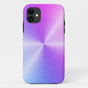 Case-Mate iPhone Case Métallure radiale violette bleue Personnalisé